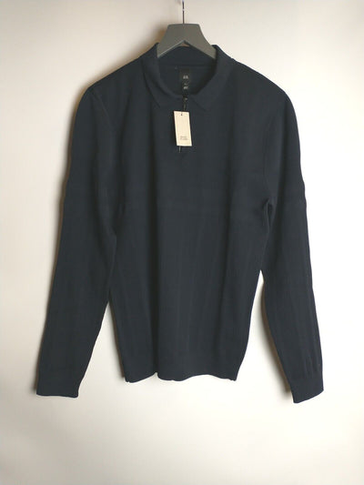 River Island Men's Half Zip Jumper - Navy. UK XL **** Ref V26