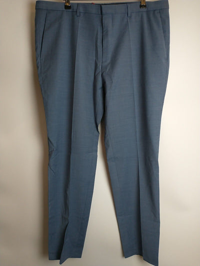 Hugo Boss Hesten 212X Blue Suit Trousers Size 38R