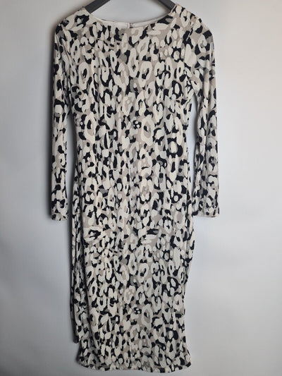 Fig & Basil Tie Waist Jersey Midi Dress Size 12 **** V290