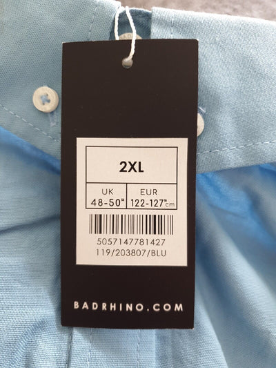 Badrhino Essential Long Sleeve Shirt Blue Size 2XL****Ref V439