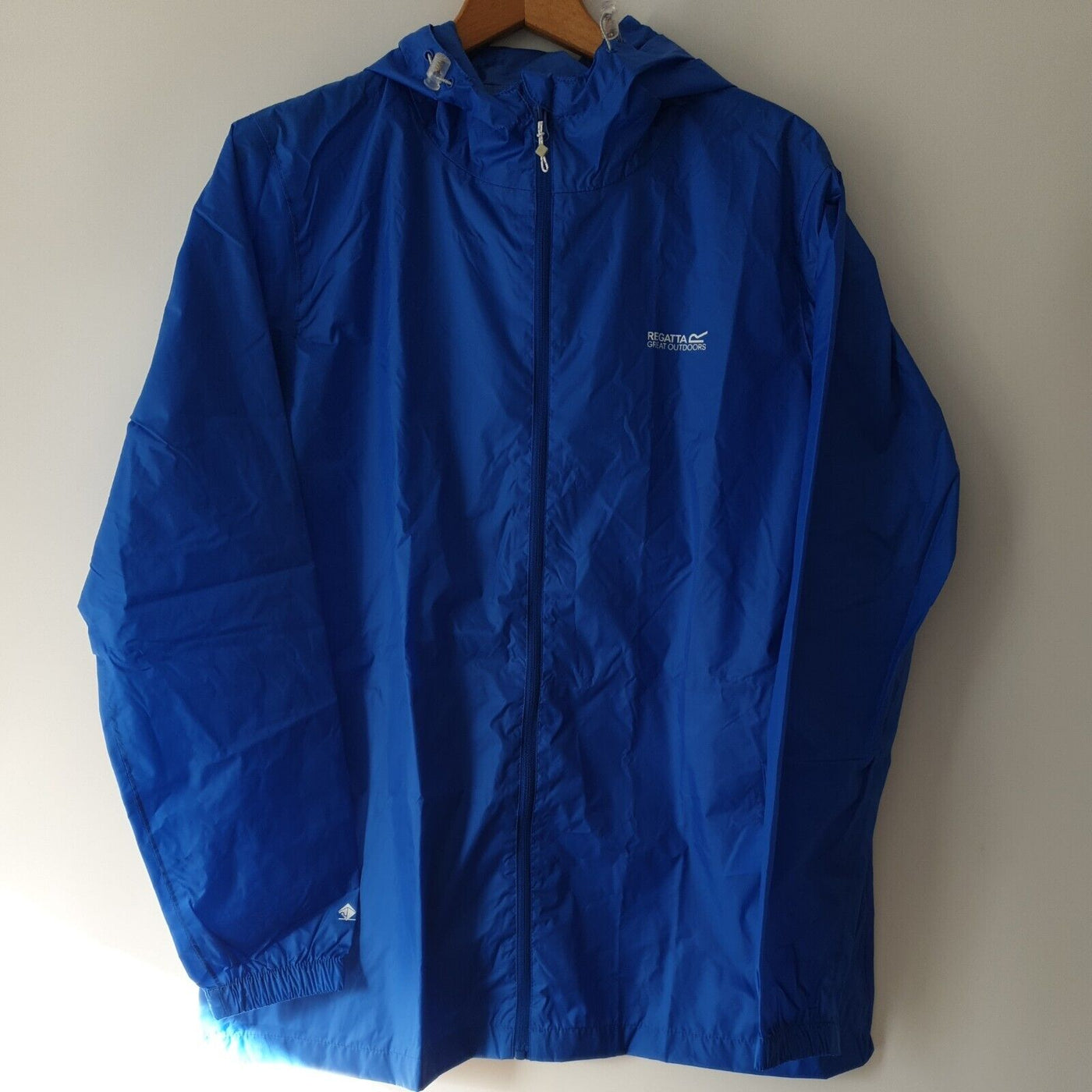 Regatta Pack -It Waterproof Shell Jacket Blue Uk14****Ref V348