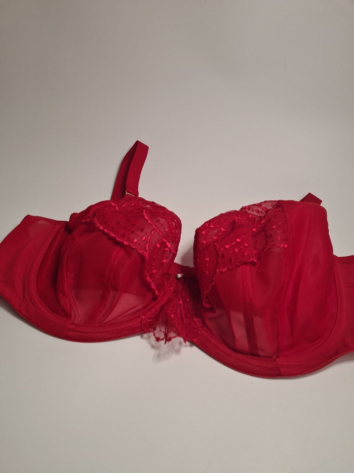 Elomi Priya Plunge Underwired Red Bra Size UK 44E **** V524