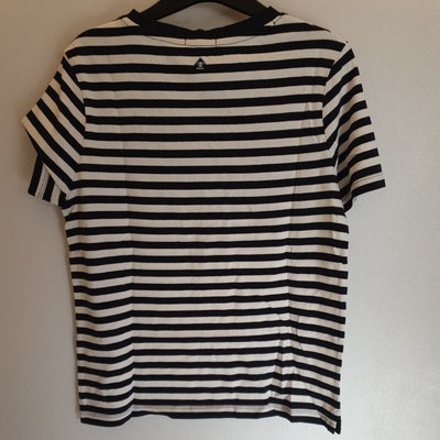 Barbour Stripe Navy TShirt UK  10 ****Ref V359