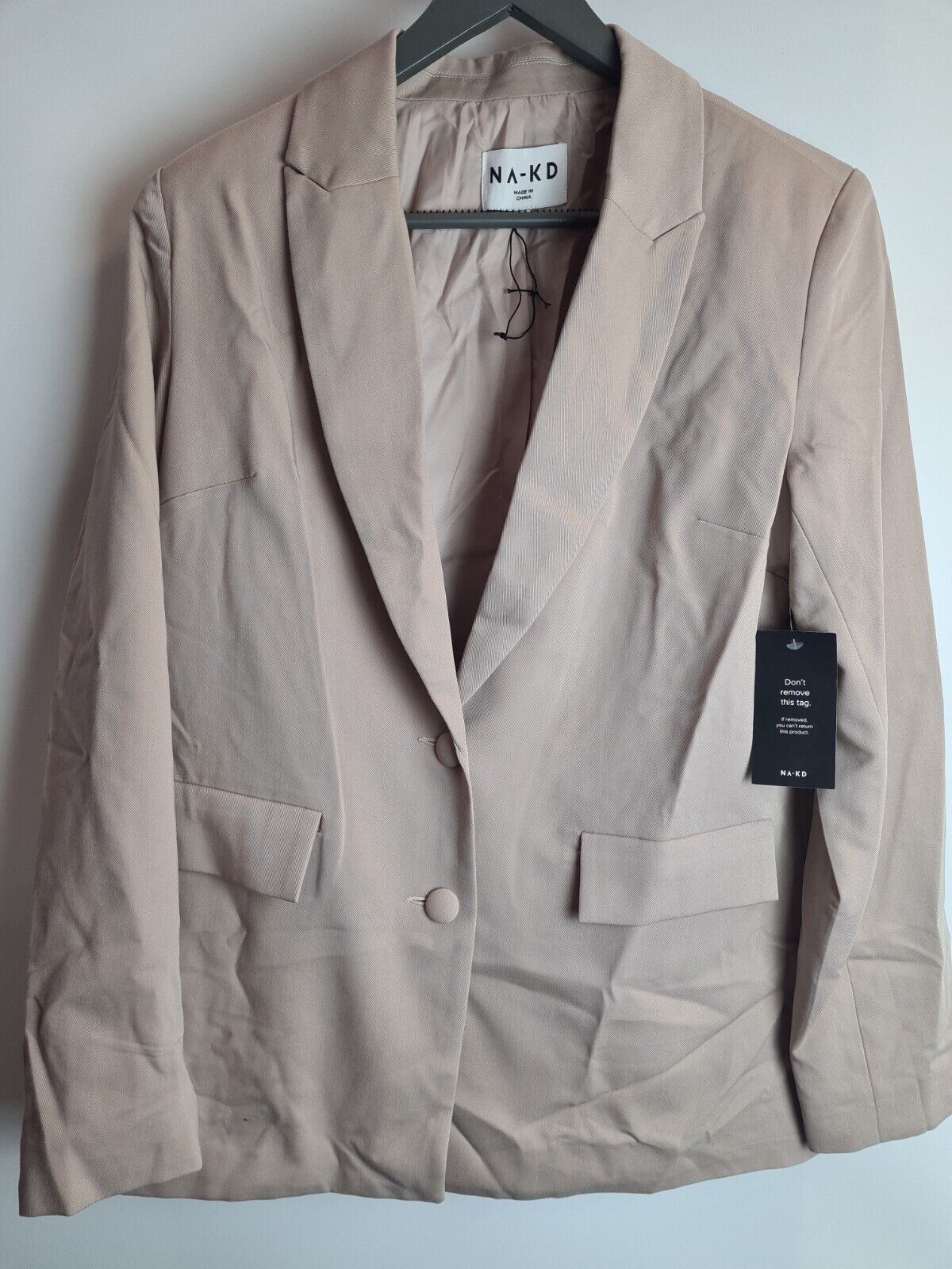 NA-KD Beige/Brown Womens Blazer Size 12 **** V87