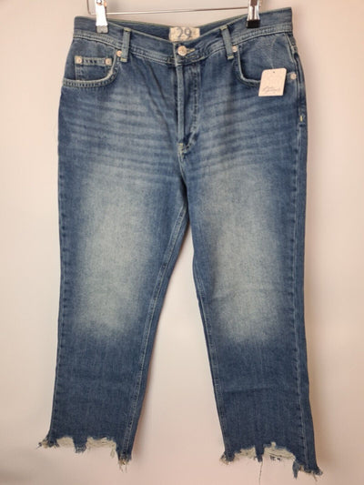 We The Free Sequoia Frayed Hem Blue Jeans Womens Size 29 **** V29