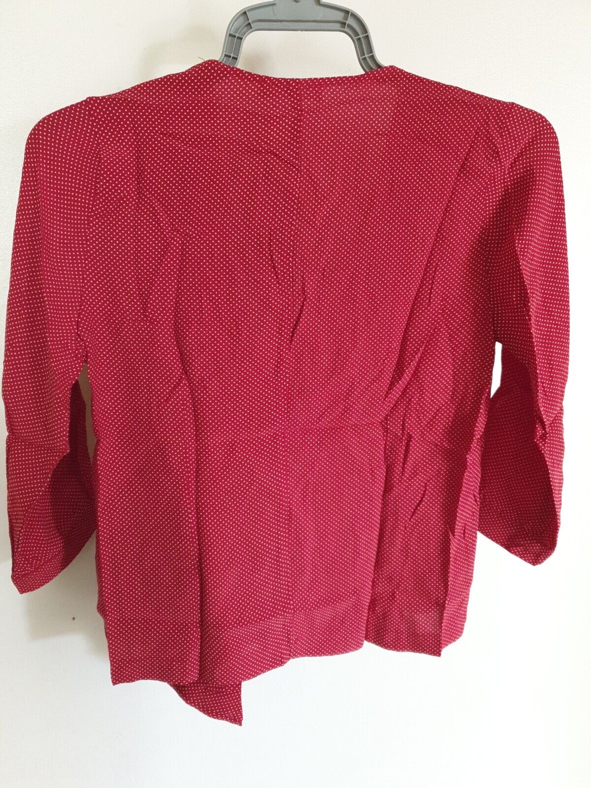 MNG Ladies Red Spotted Blouse - Size M