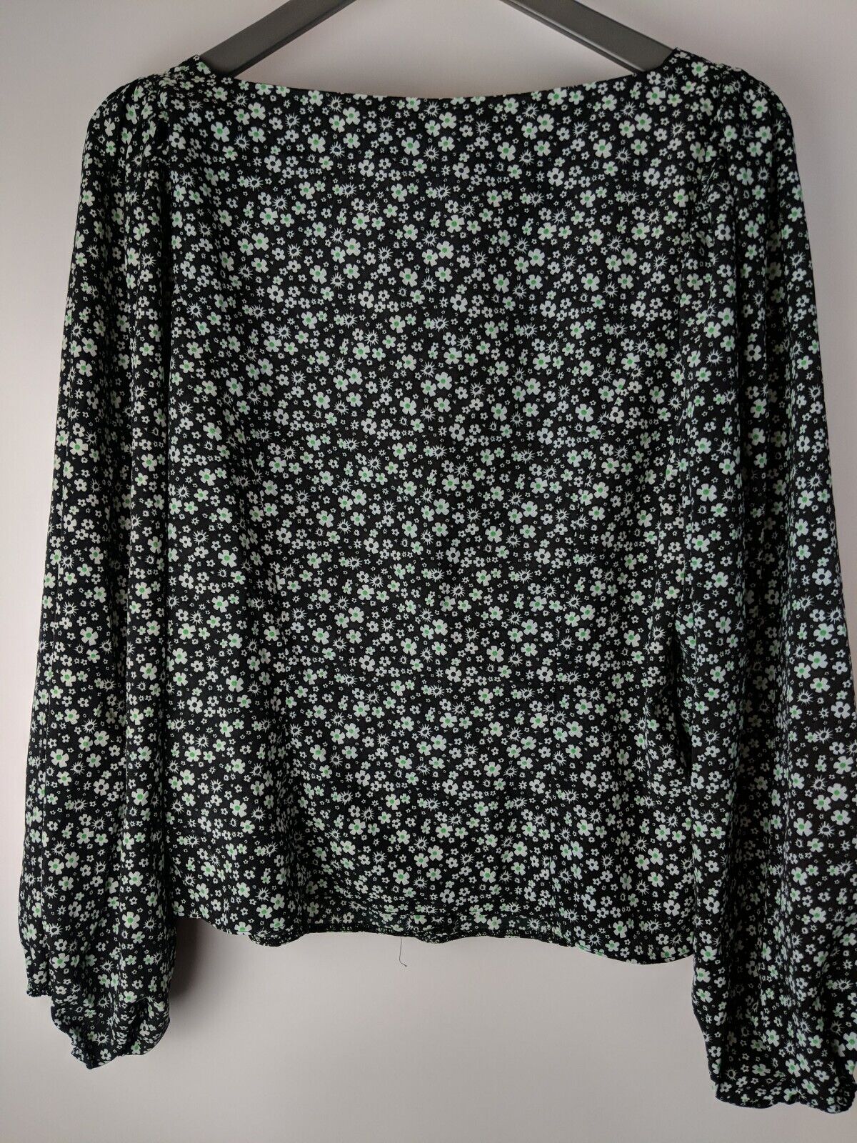 Michelle Keegan Sweetheart Printed Blouse Black Floral Size 16