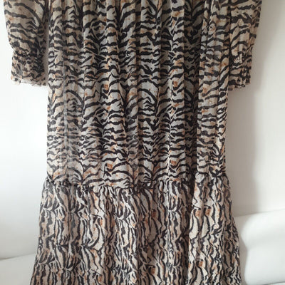 River Island Beige 20s Love Dress Uk10****Ref V190