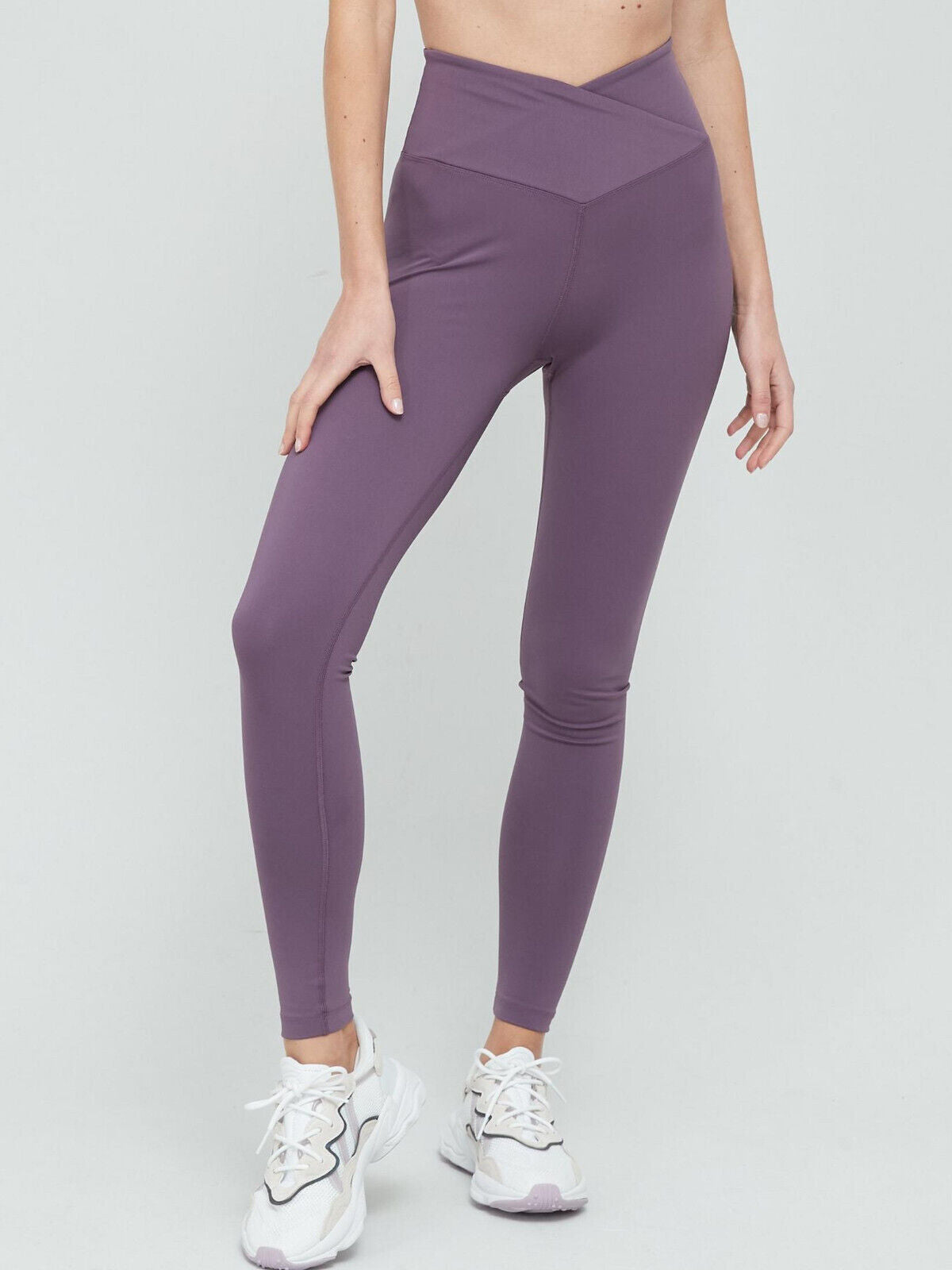 Women Purple Gym Leggings Size Large **** Ref V423