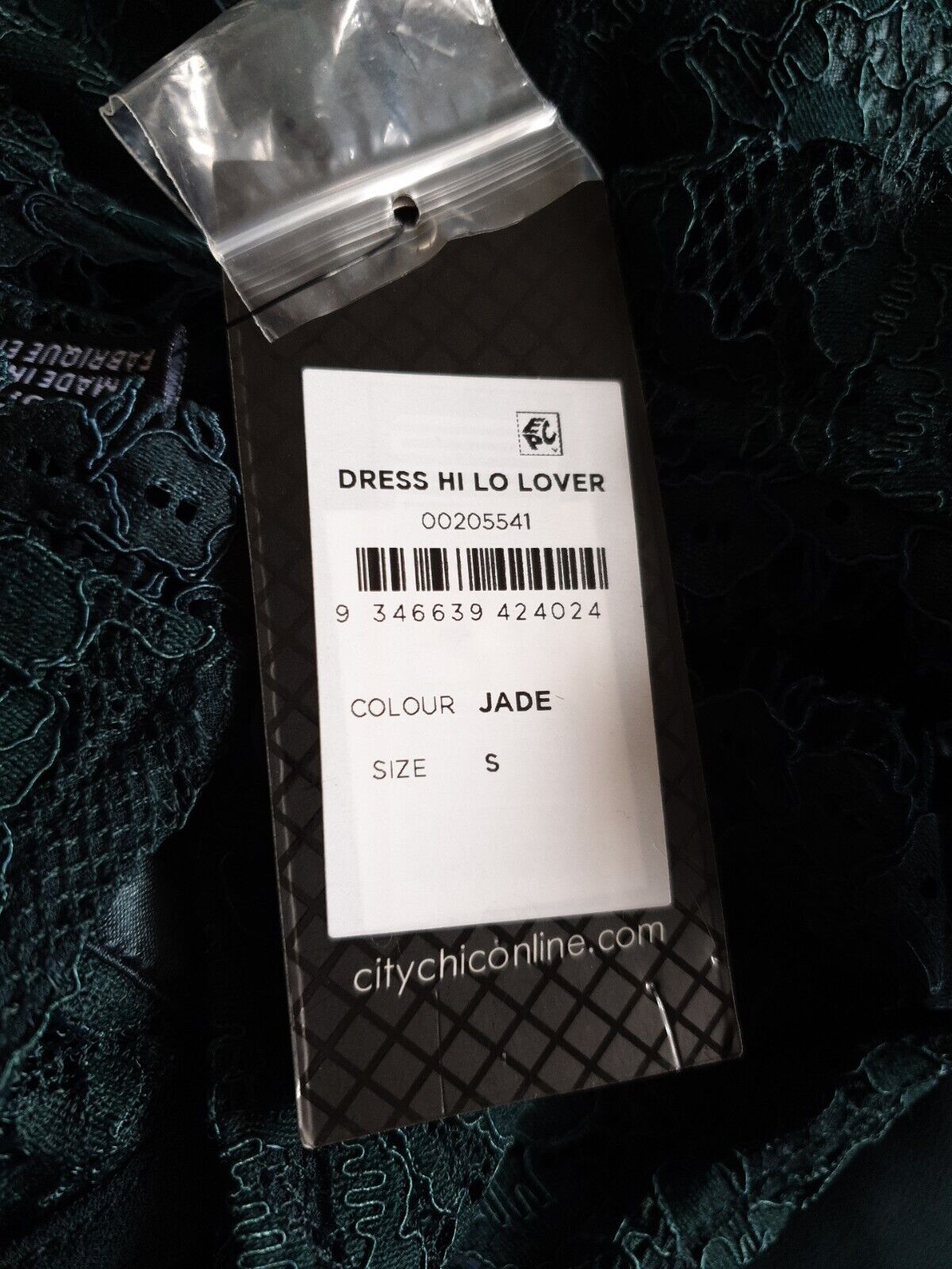 City Chic Dress Hi lo lover Emerald Green UkS****Ref V374