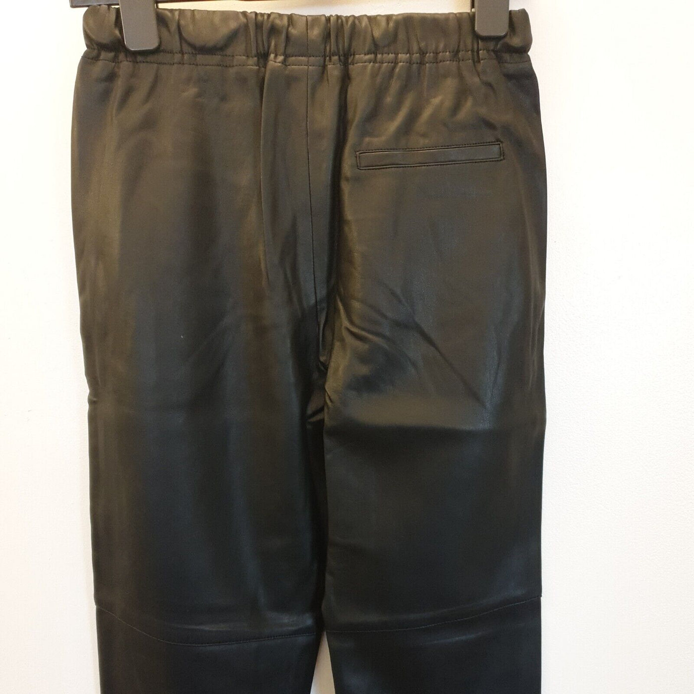 MNG Apple Faux Leather Look Trousers Black Uk6****Ref V236