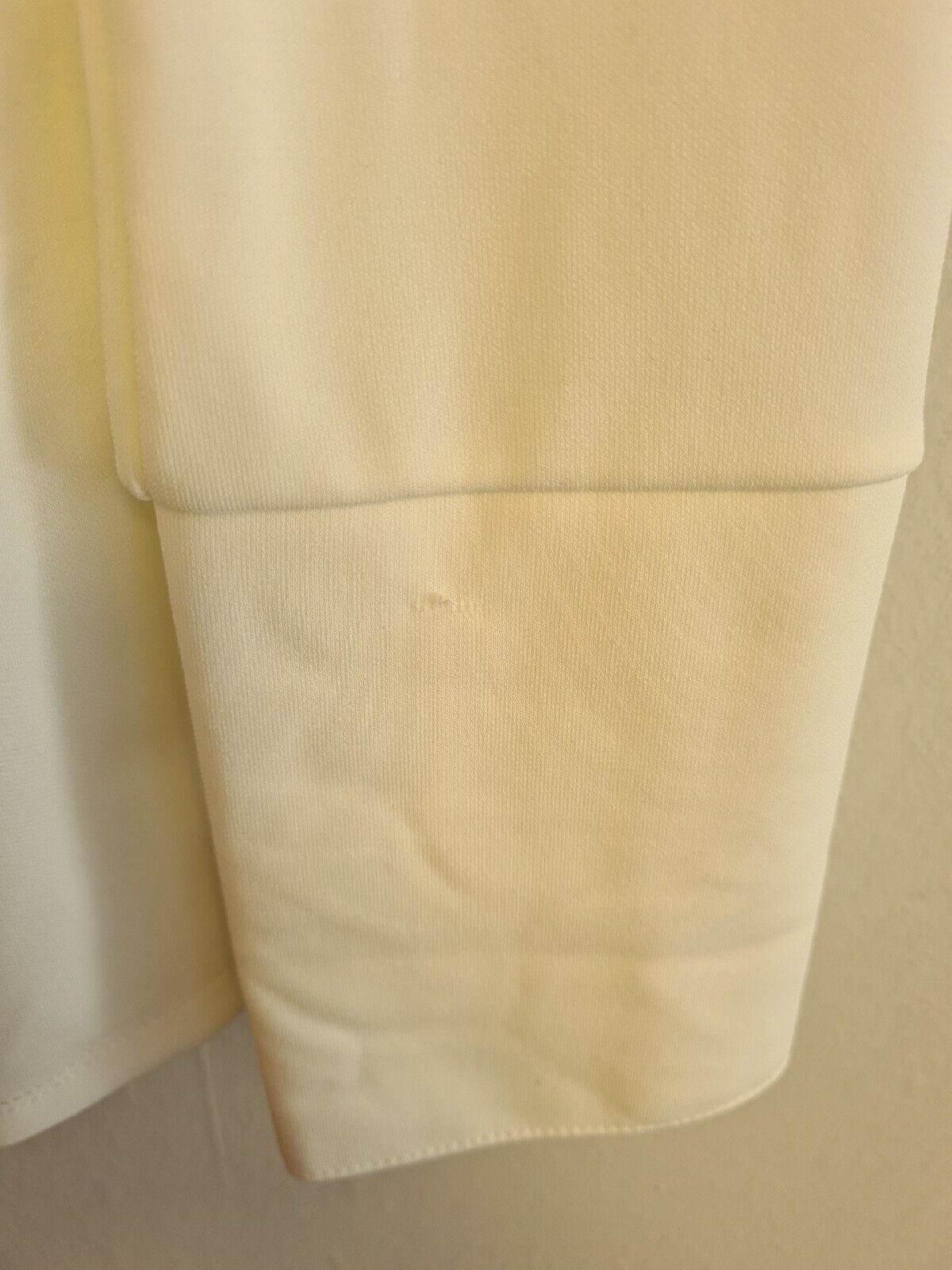 Mint Velvet Jersey Detail Cuff Shirt Cream Size S Ref****V506