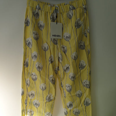 Kenzo Yellow Floral Print Jogpants Size 40****Ref V26