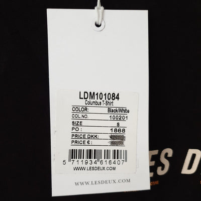 les deux Columbus Tshirt Black/White Size S****Ref V57