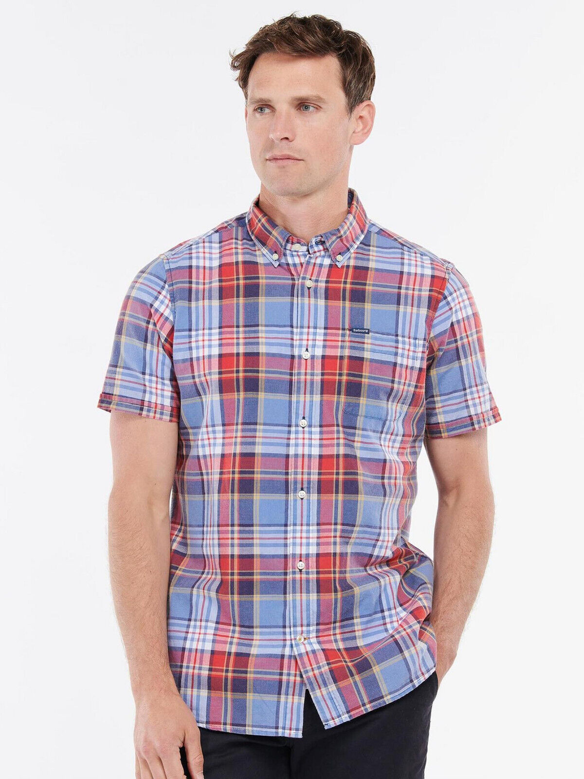 Barbour Tailered Checked Short Sleeve Shirt. UK S. ****V101