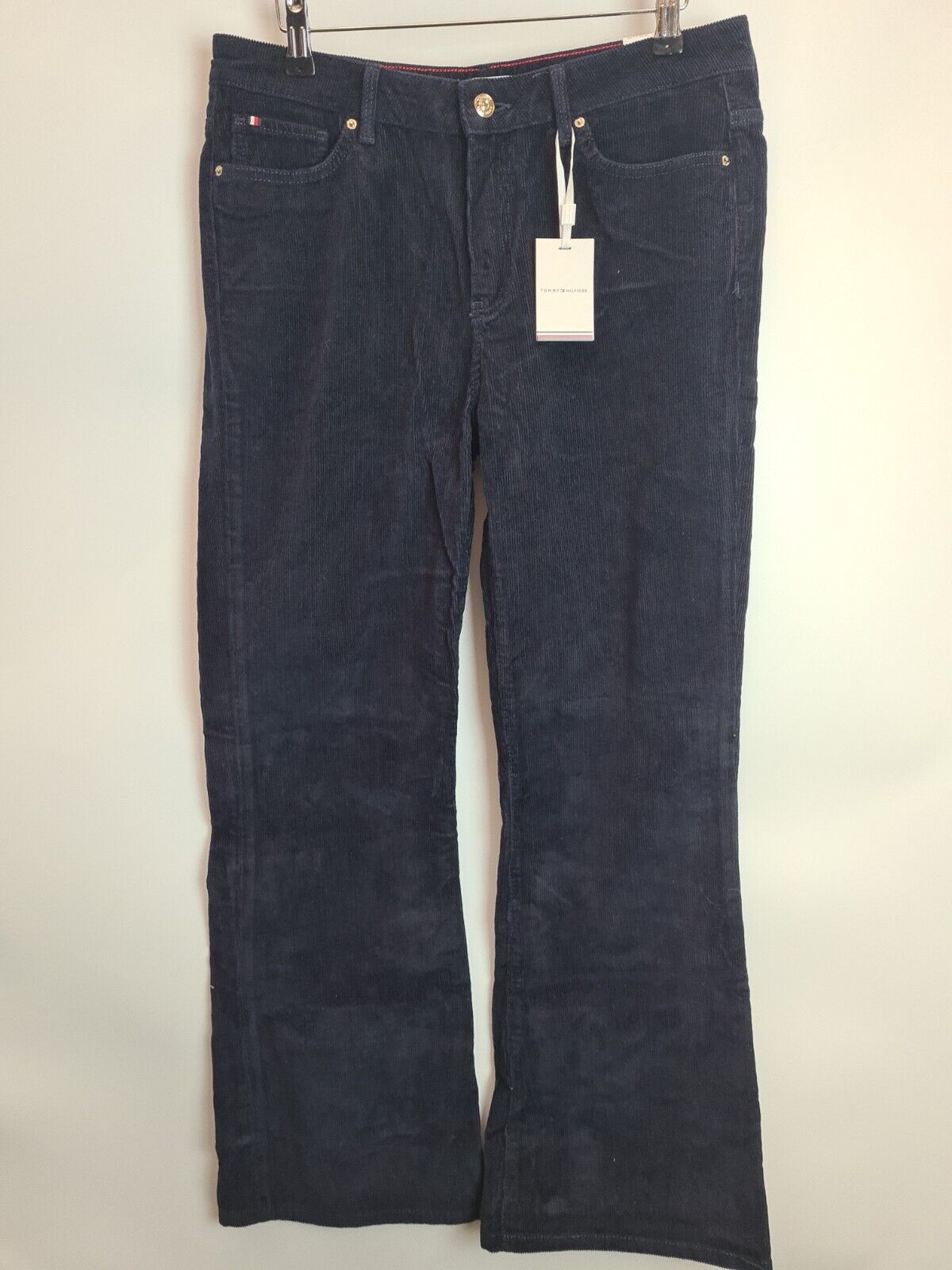 Tommy Hilfiger Mid Rise Cord Bootcut Jean Blue Size W32 L30 **** V32