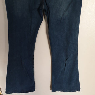 Missguided Blue Flared Denim Jeans Uk12****Ref V187