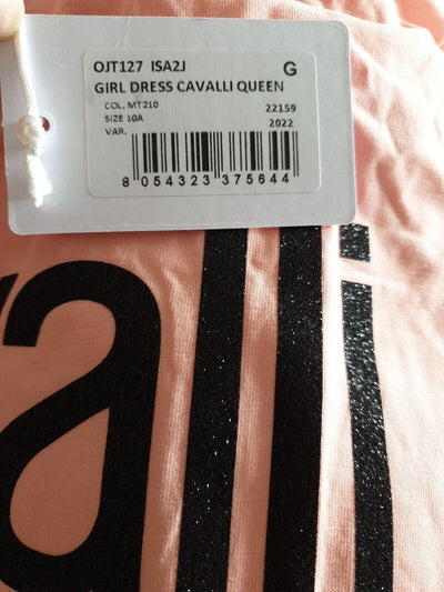 Girls Cavalli Logo Animal Print Dress Uk10yrs****Ref V380