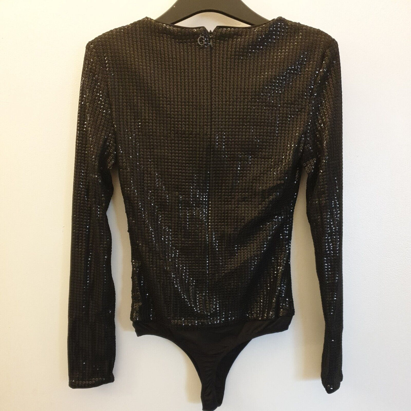 Guess Black Sequin Bodysuit Size S****Ref V272