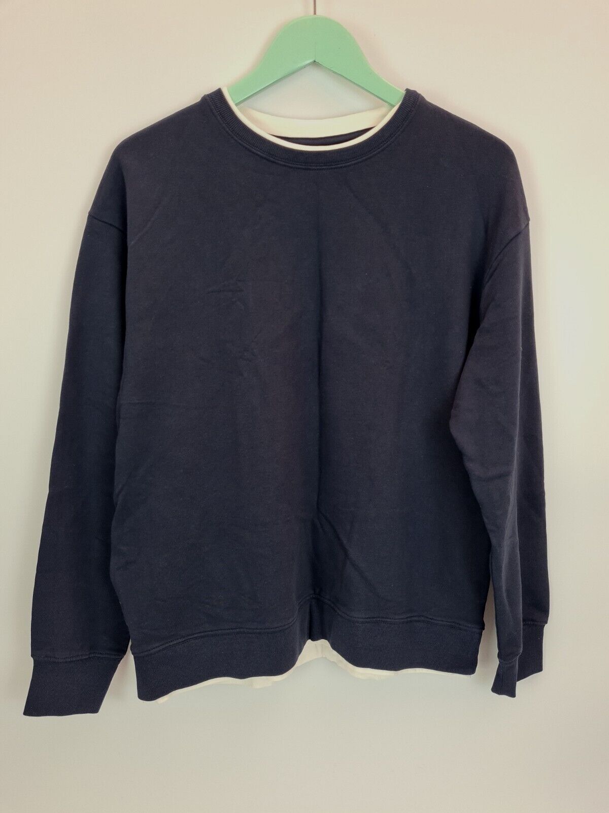 Mango Structured Navy Jumper Size XS-Small **** V436