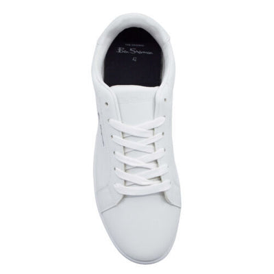 Ben Sherman Gino Synthetic Low Lace Up Mens Trainers-White. **** Ref VS4