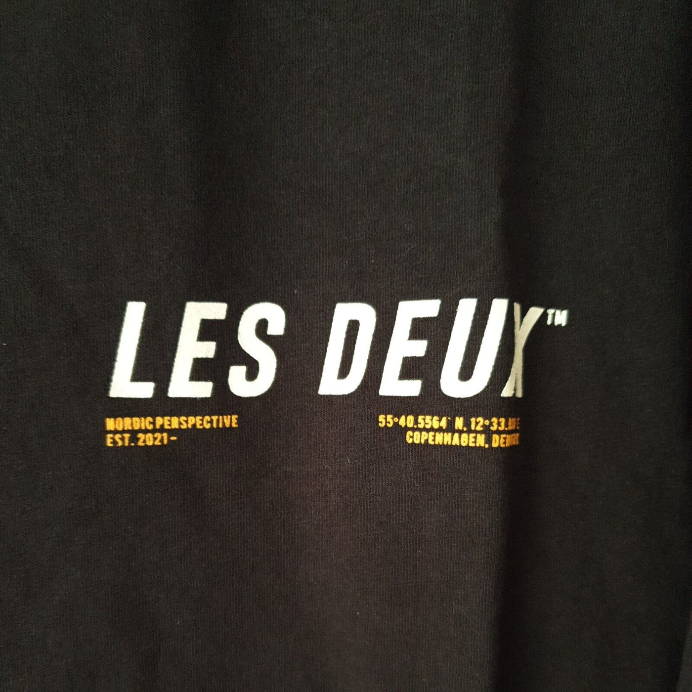 les deux Columbus Tshirt Black/White Size S****Ref V57