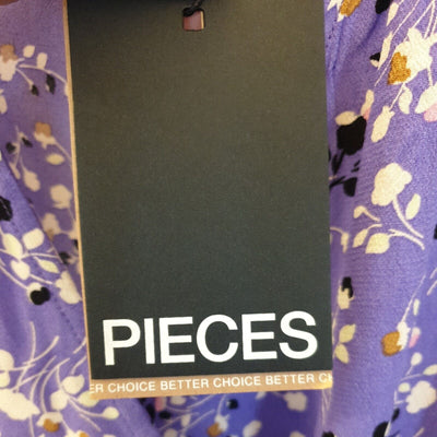 Pieces Purple Floral Dress Size 44****Ref V3