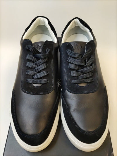 Crew Clothing Otto Leather Trainers. Navy. UK 9.5. ****VS3