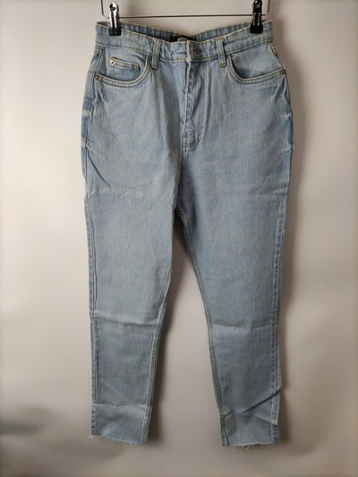 Missguided Bleach Straight Leg Jeans - Light Blue. UK 6. ****V122