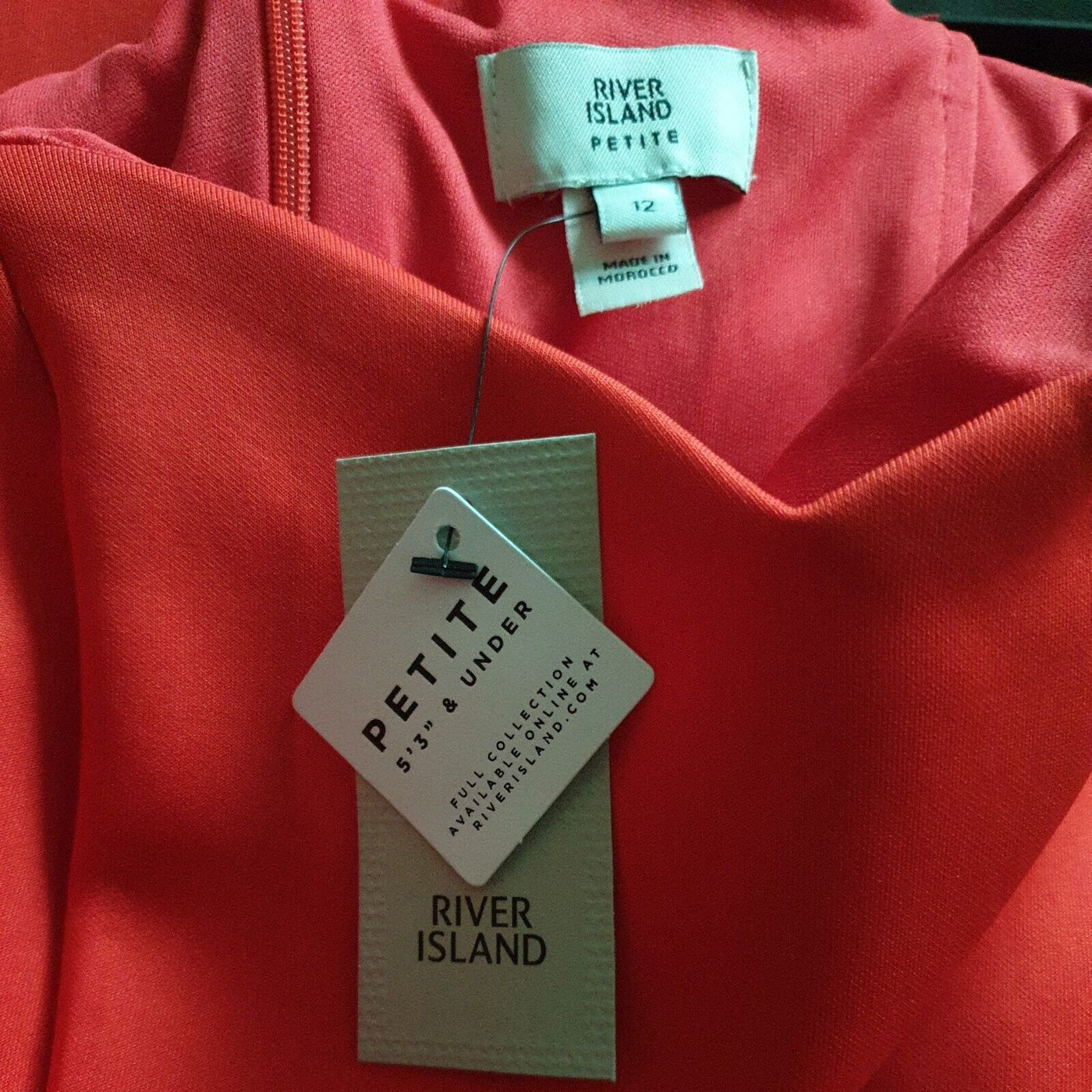 River Island Petite Occasion Dress Red Uk12****Ref V395