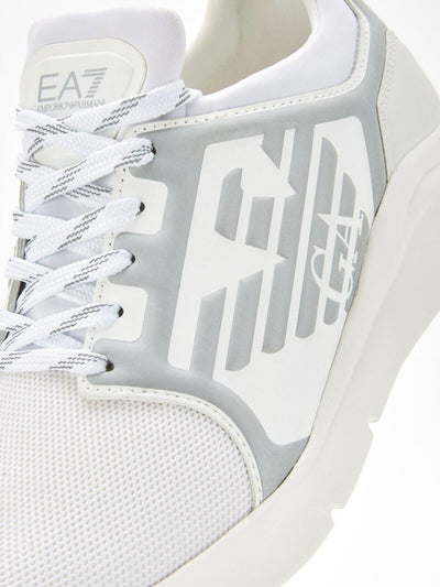 EA7 Emporio Armani Racer Reflex Runner Trainers - White. UK 8 VS1