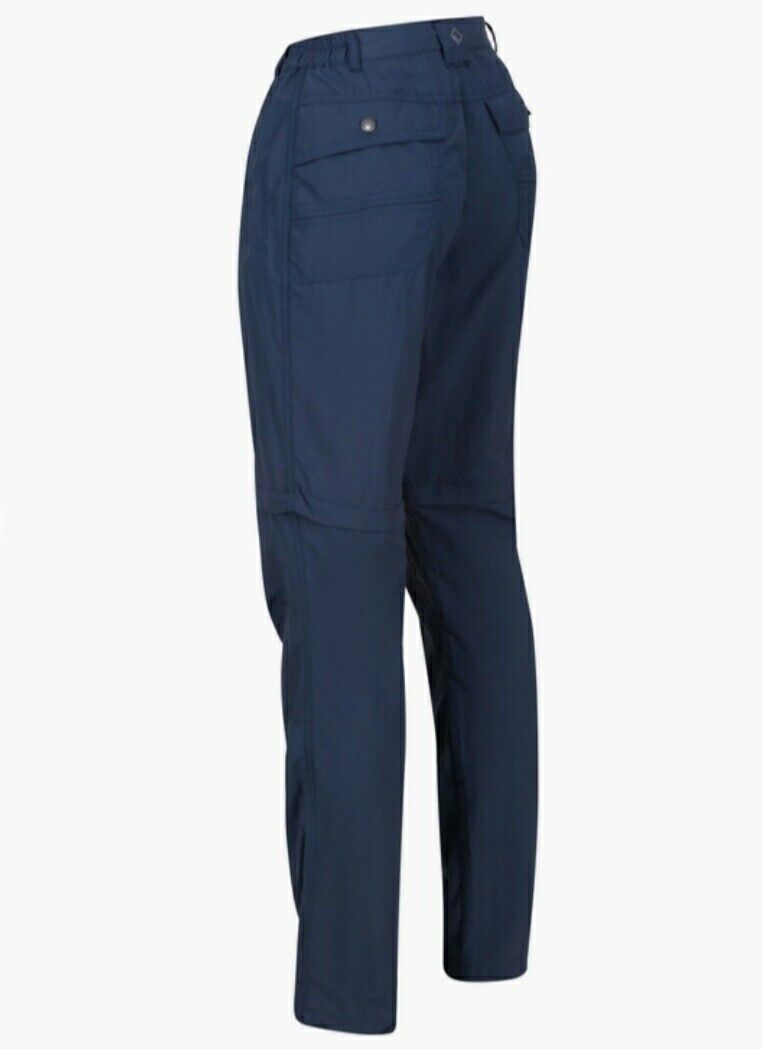 Regatta Chaska Zip Off Trousers Navy Uk12****Ref V488