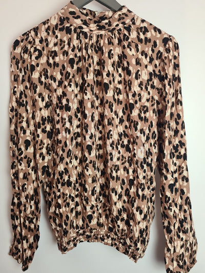 Womens Leopard Long Sleeve T-Shirt Size 12 **** V349