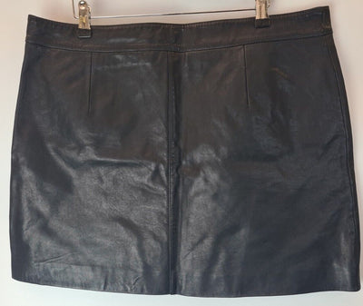 AllSaints Womens Piper Faux Mini Black Skirt Size UK 12 **** V268