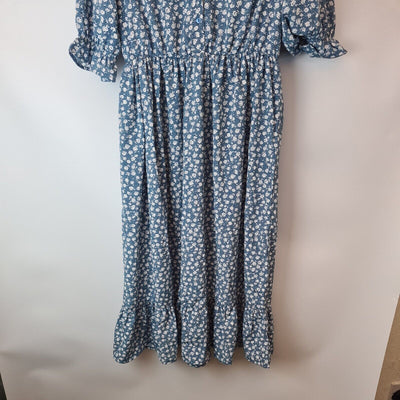 In The Style Blue Frill Dress Size 14 BNWT **** V30