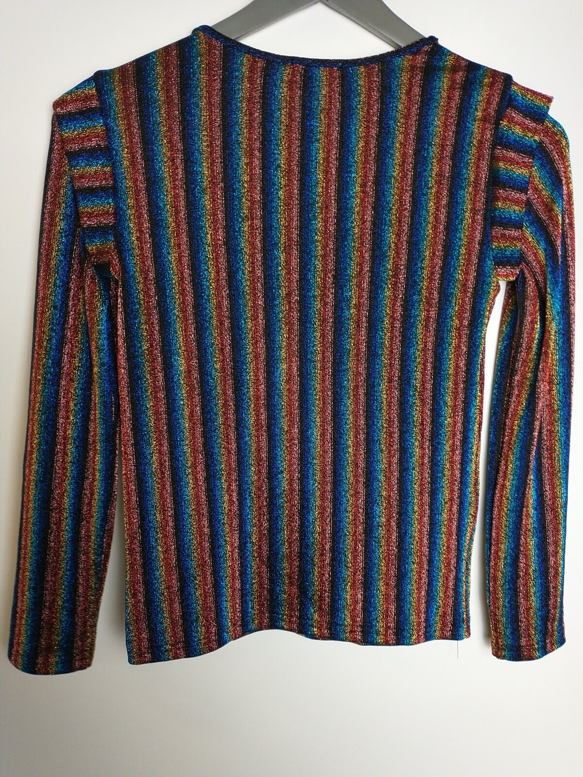 Sonia Rykiel Girls Lynsha Sparkle Striped Top Size 10 Years  **** V145