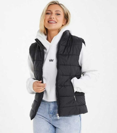 Quiz Puffer Gilet - Black. UK M **** Ref V599