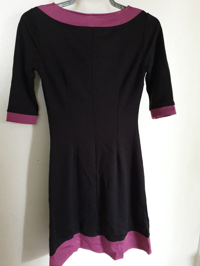 Awama Dress Black/purple Midi Size M Ref Hv13