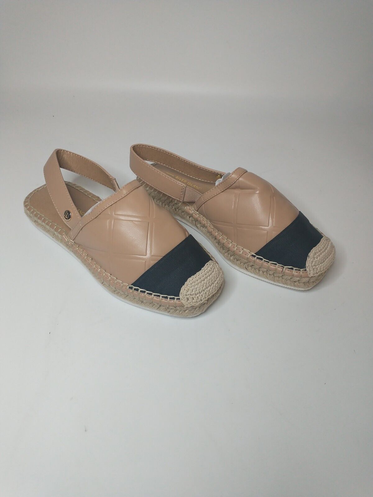 River Island Beige Sling Back Espadrilles Sandals. UK 2 **** VS2