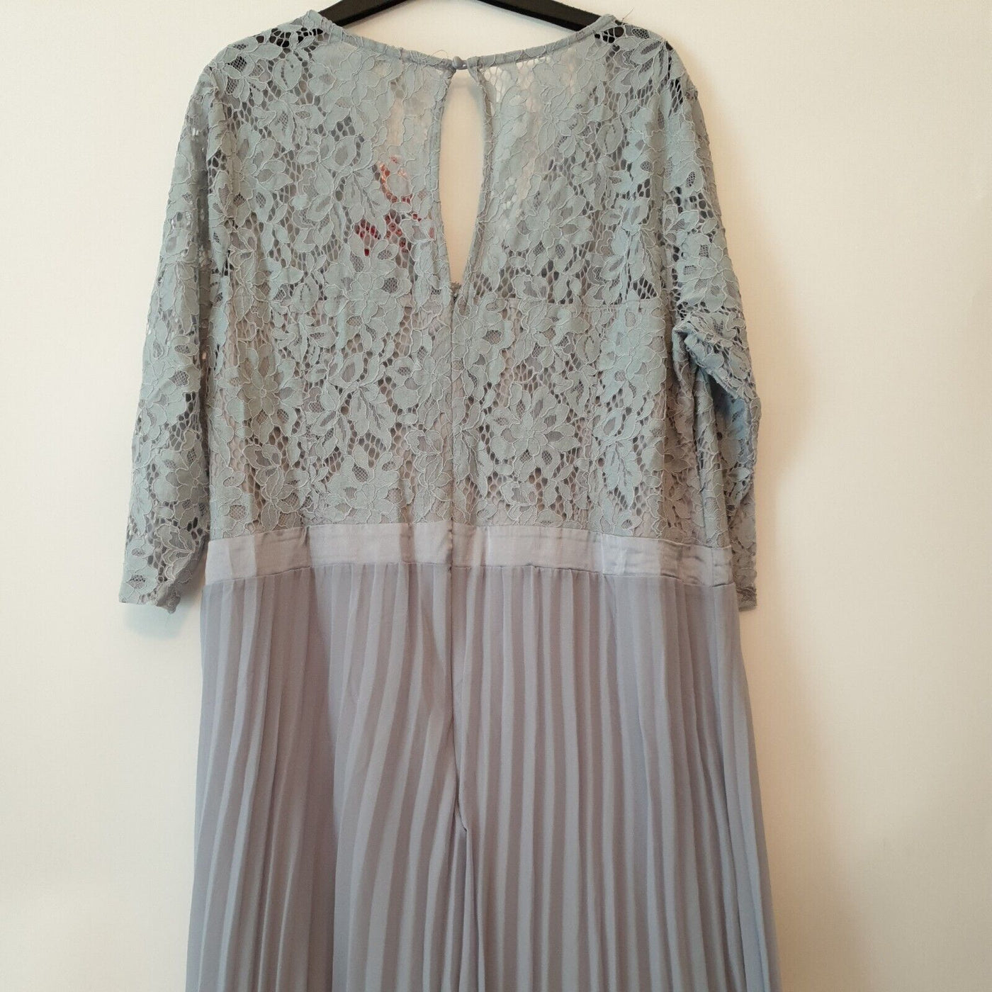 Yours London Blue Lace Chiffon Maxi Dress UK 18 ****Ref V371