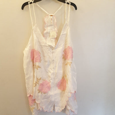 Free People Floral Sleeveless Blouse. UK Size XS ****Ref V389