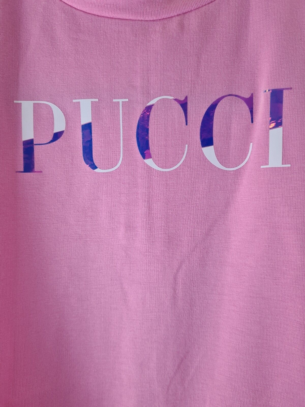 Emilio Pucci Baby Girls Pink Cotton Logo Dress Size 3 Months **** V219