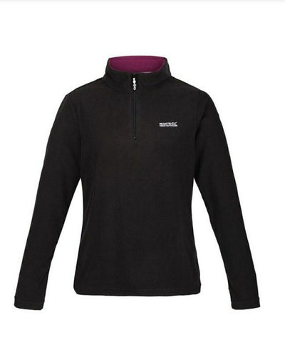 Regatta sweetheart Quarter Zip Fleece Black Uk16****Ref V420