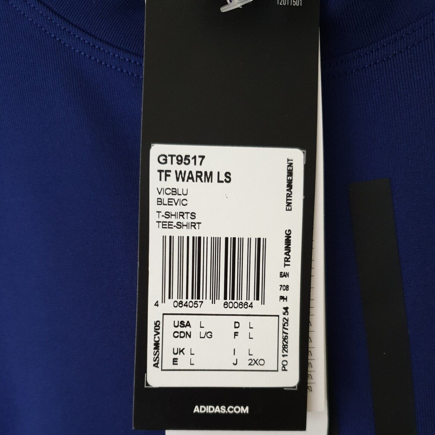 Adidas TF Warm Long Sleeve Top Blue UkL****Ref V157