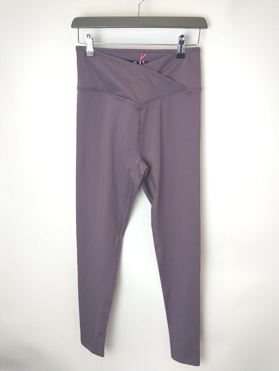 Women Purple Gym Leggings Size Large **** Ref V423