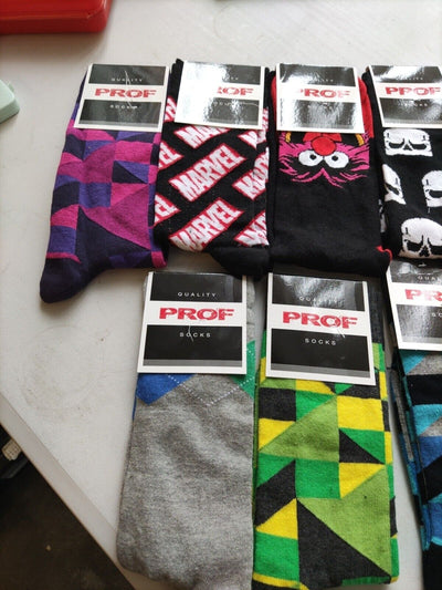 Prof Socks 9 Pairs. UK 5-7. Boys. Ref B1