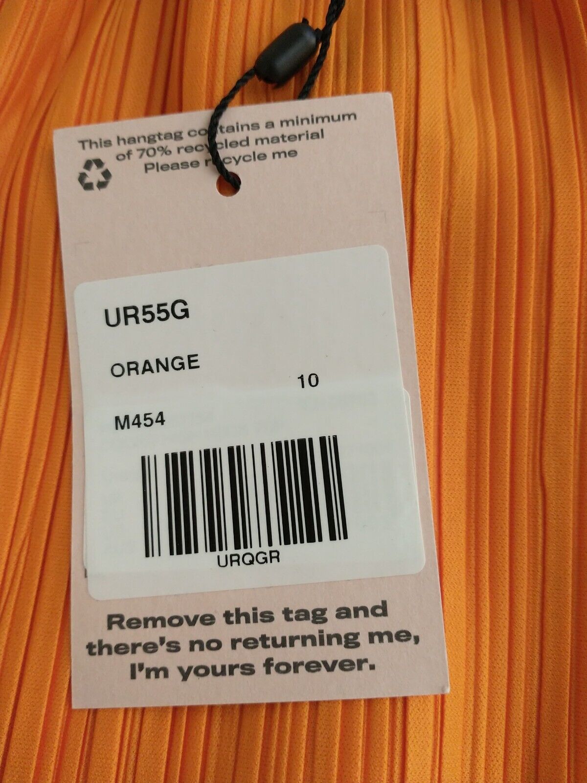 Missguided Orange high neck Sleeveless Top Uk 10 ****Ref V250