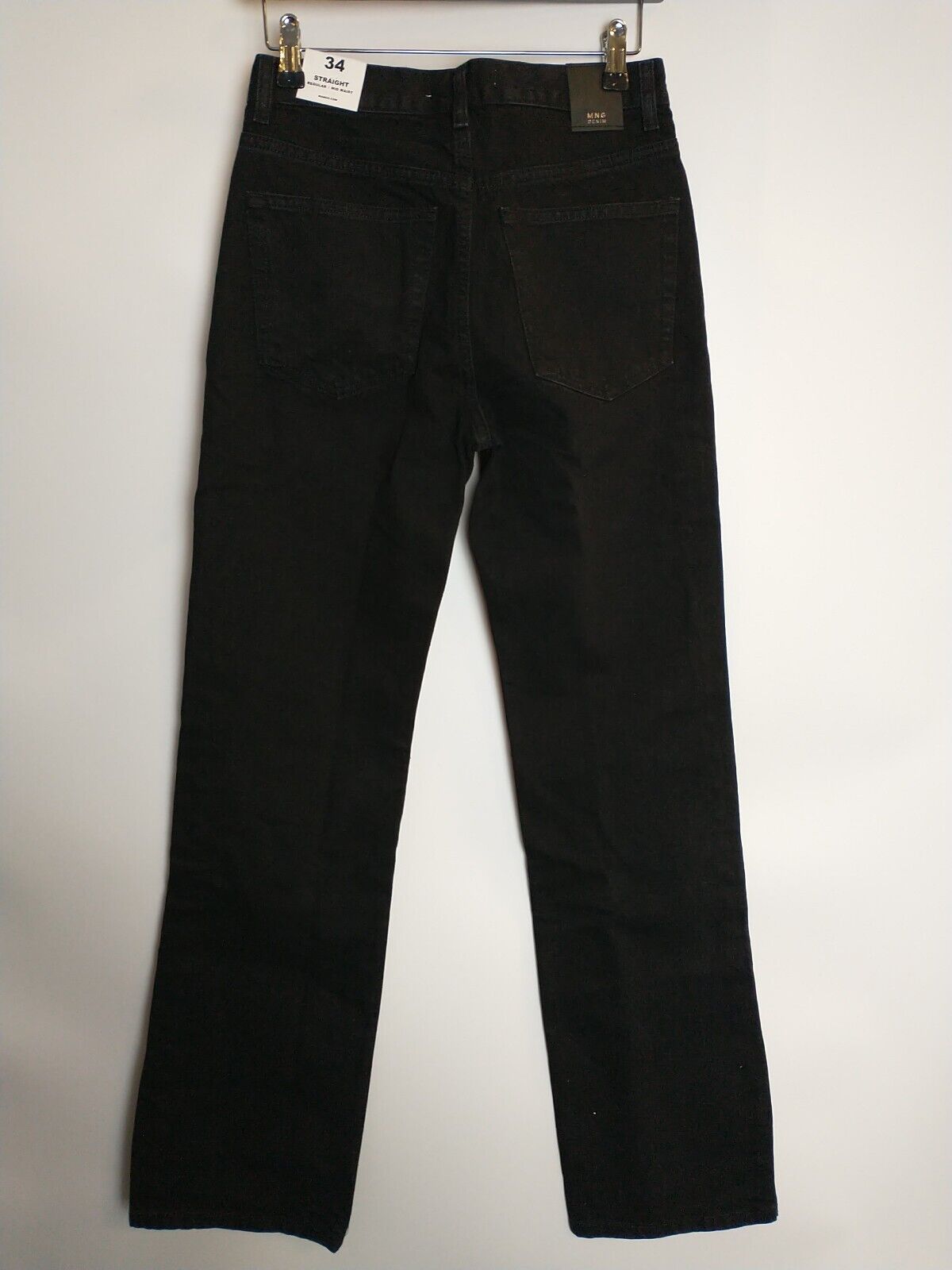 Mango Brigitte Studded Black Women's Jeans Size UK 6 **** V36