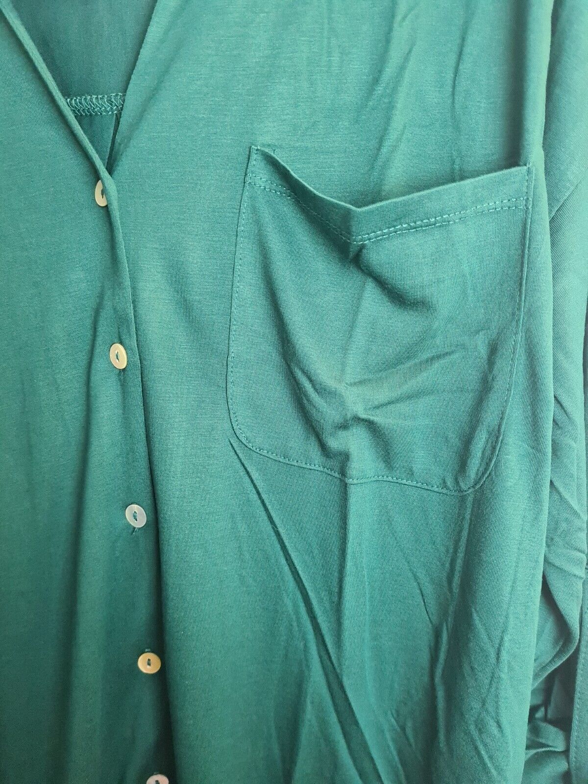 Womens Green Button Up Shirt Size 12 **** V529