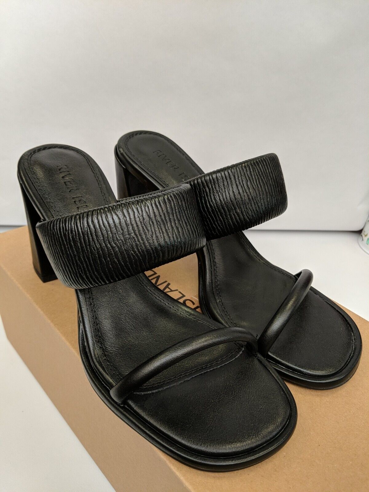 River Island Justice Heeled Sandals. Size UK 8 **** VS1